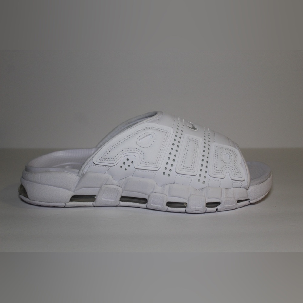 Men's Size 8 Nike Air More Uptempo Slides White FD9884 101 comfort max